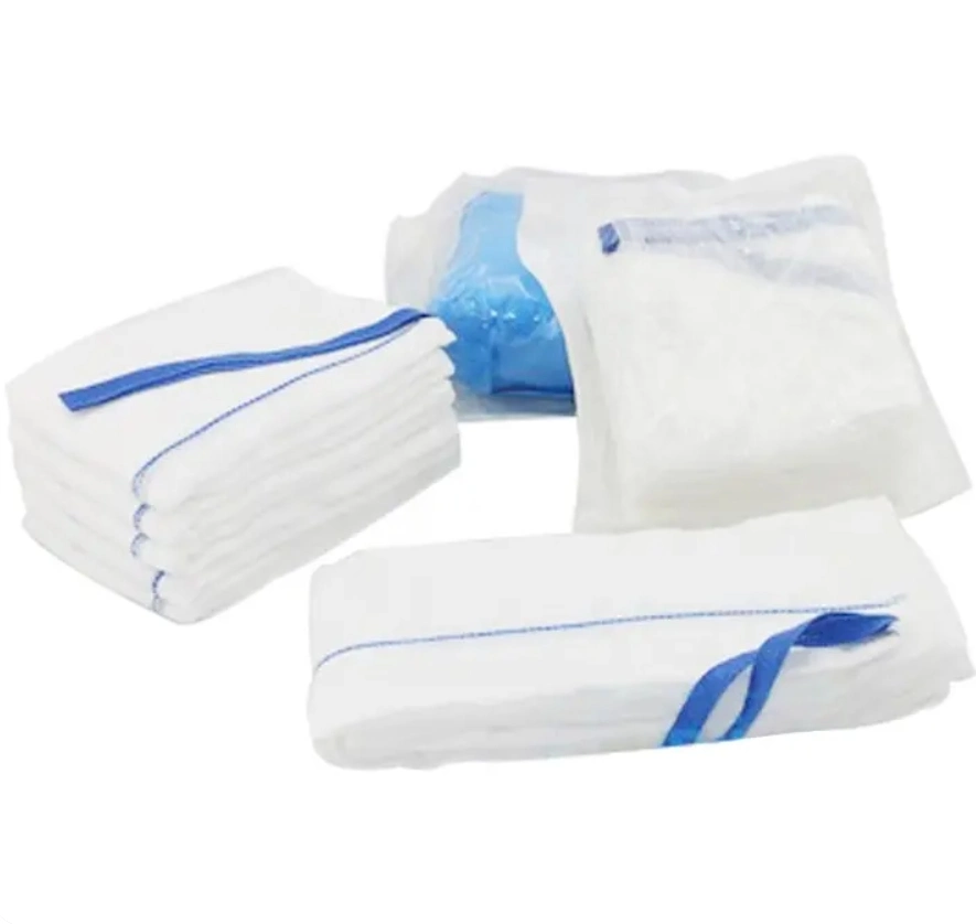 Disposable Sterile Lap Sponge Xray Detectable Highly Absorbent Pre-Washed and De-Linted Latex Free for Surgery