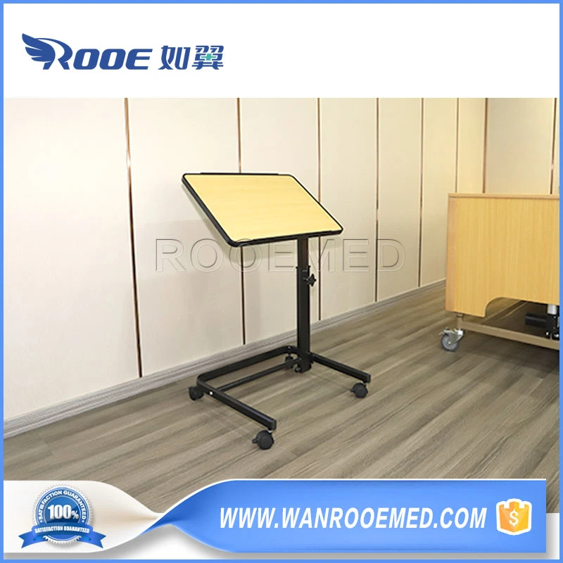 Bdt003c Adjustable Portable Hospital Furniture Medical Dining Stable Table Overbed Bedside Over Bed Table