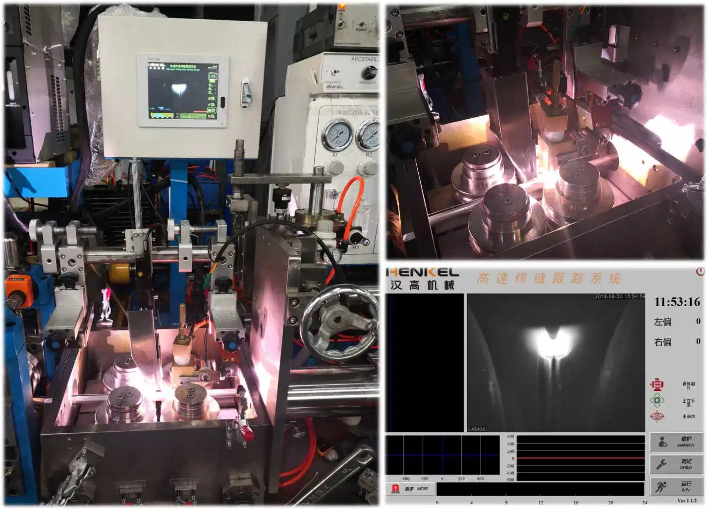 Precision Stainless Steel Tube Mill Components Camera Welding with HD Image Sensing