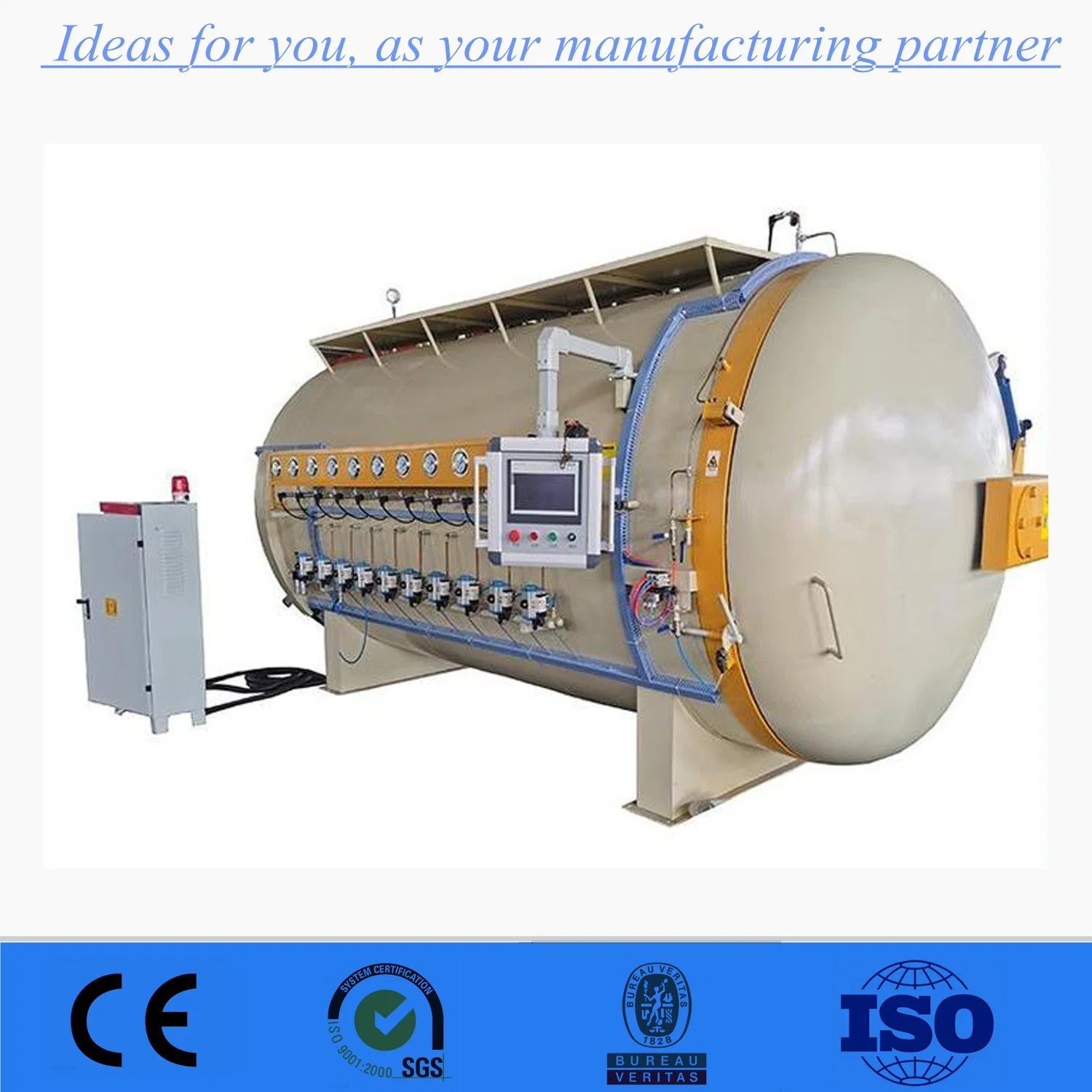 3000X8000 Electric Heating ASME Approved Composites Autoclave for Curing Aerospace Parts