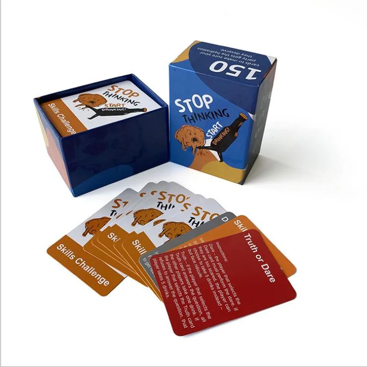 Front and Back Both Sides Custom Printed Playing Cards and Box