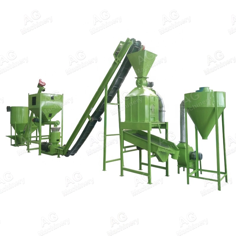 Poultry Feed Processing Equipment Animal Feed Pellet Making Line