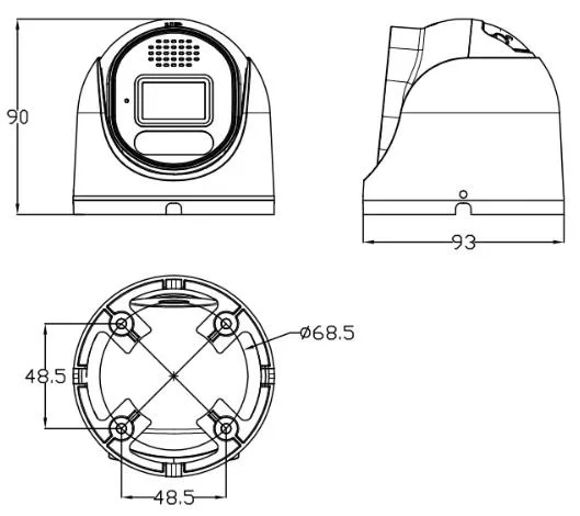 OEM ODM CCTV manufacturer 6MP 8MP 4MP Ai Smart Video Analysis Starlight Turret Eyeball Network Camera 4MP 4K 6MP WDR Poe Bullet Dome IP Camera