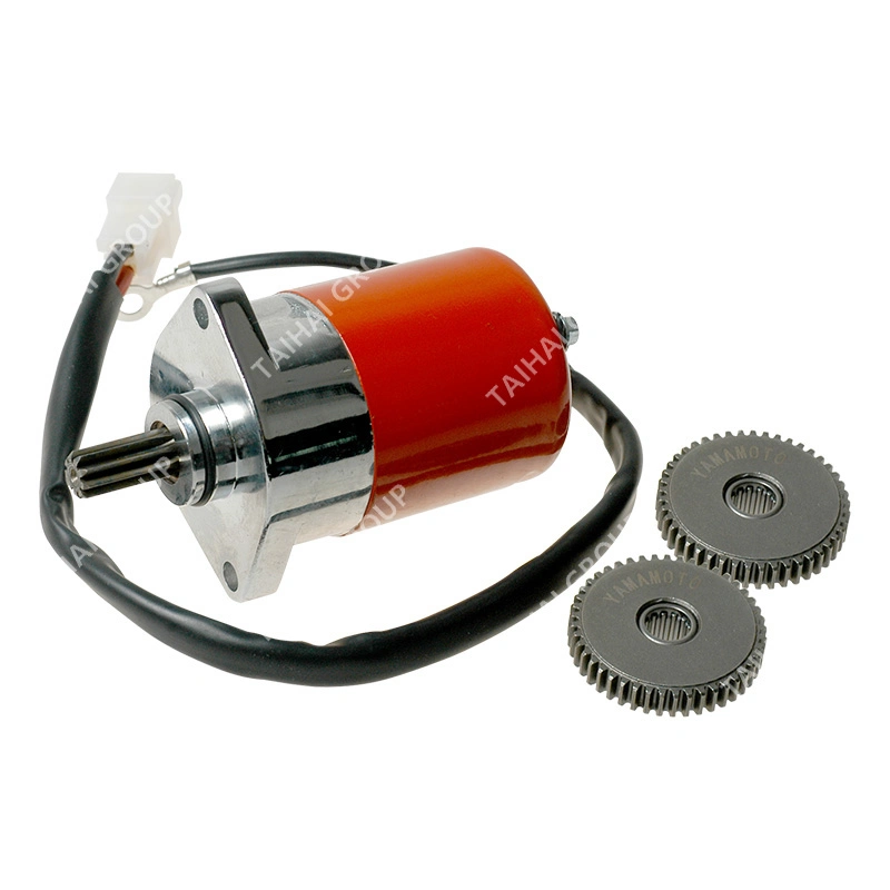 Yamamoto Motorcycle Accessories High Quality Motorcycle Engine Red Starter Motor (محرك بادئ حركة أحمر عالي الجودة) مع Gear لـ YAMAHA 100 (K120) Sport