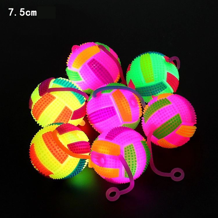 Wholesale/Supplier Promotion Gift Spiky Massage Flashing Yoyo Whistle Bouncing Ball