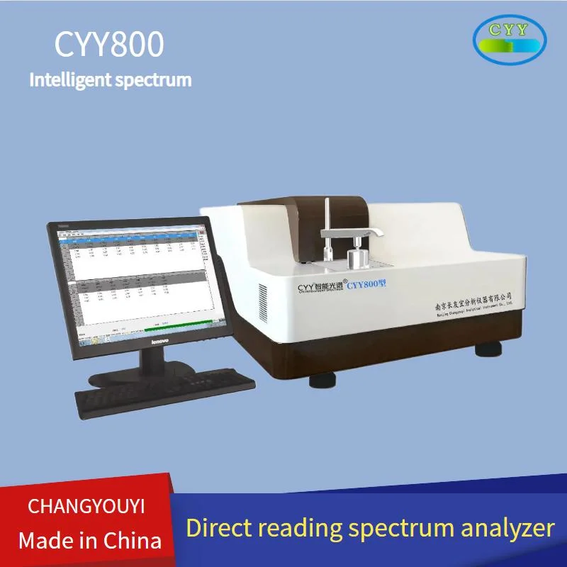 Espectrofotómetro de leitura Full Spectrum Direct, espectrofotómetro de emissão óptica Spark para elementos metálicos ferrosos (ferro e aço) e instrumento de análise não ferroso