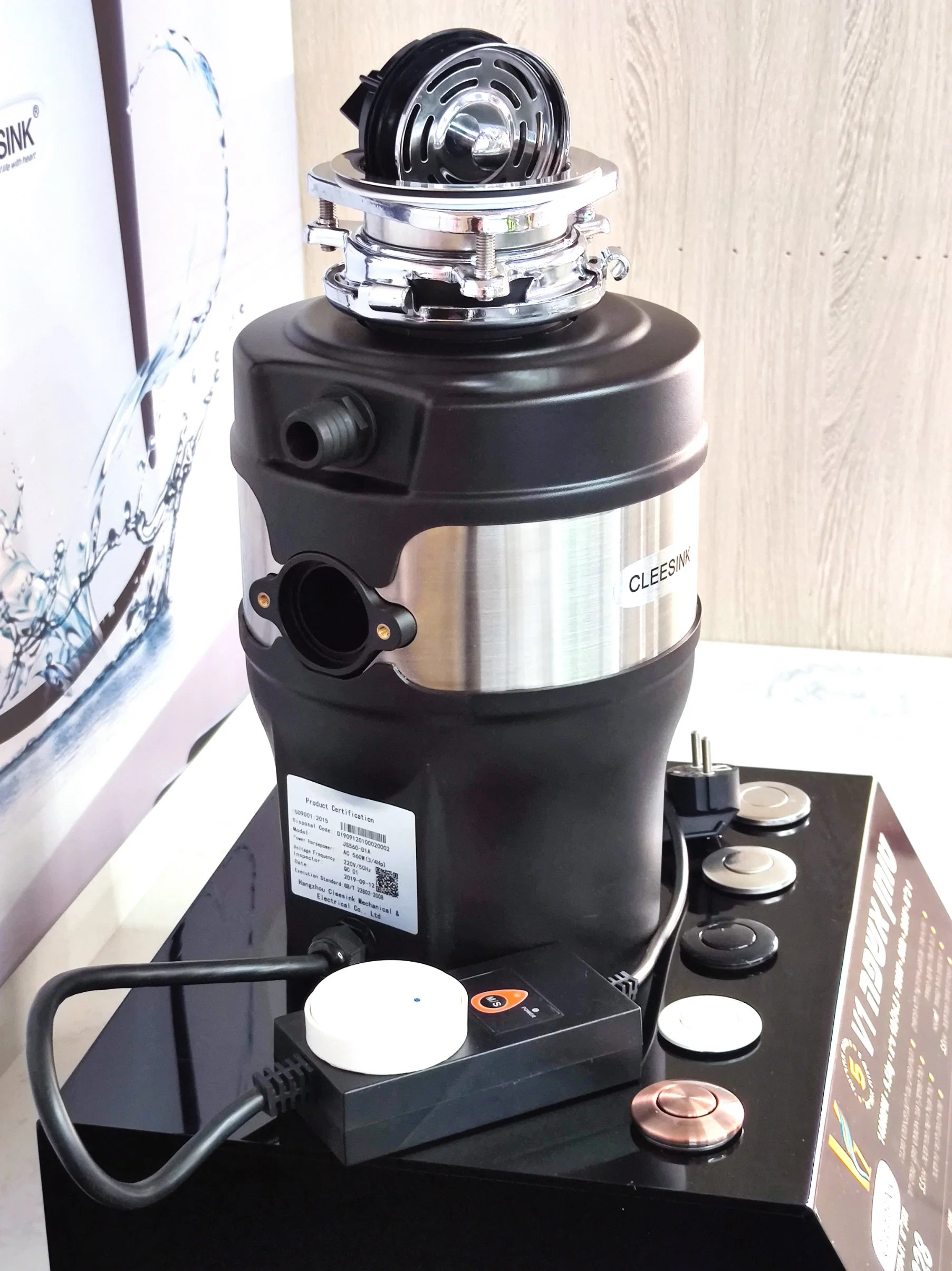 Continuous Food Waste Garbage Disposer with CE/CB/RoHS