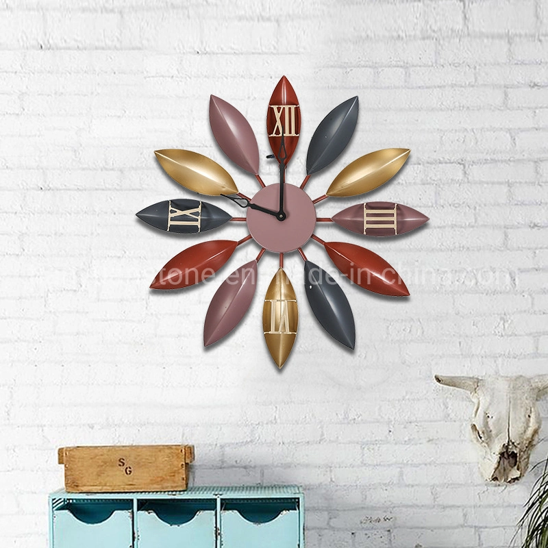 Wall Art of Custom Hand Painted Metal Leaves Wall Decor Home Decoration