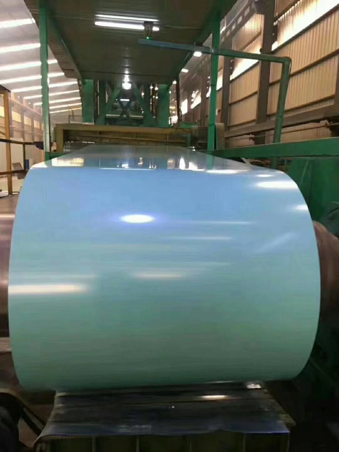 China Fabricação Prepainted PPGL PPGI revestidos da bobina de aço Blue folha de metal