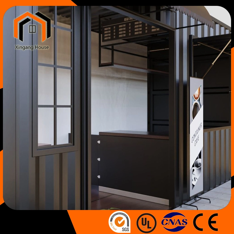 Prefabricated Portable Pop-up Container Prefab Coffee Shop Mobile Restaurant Outdoor Fast Food Kiosk Mobile Shipping Container Shop