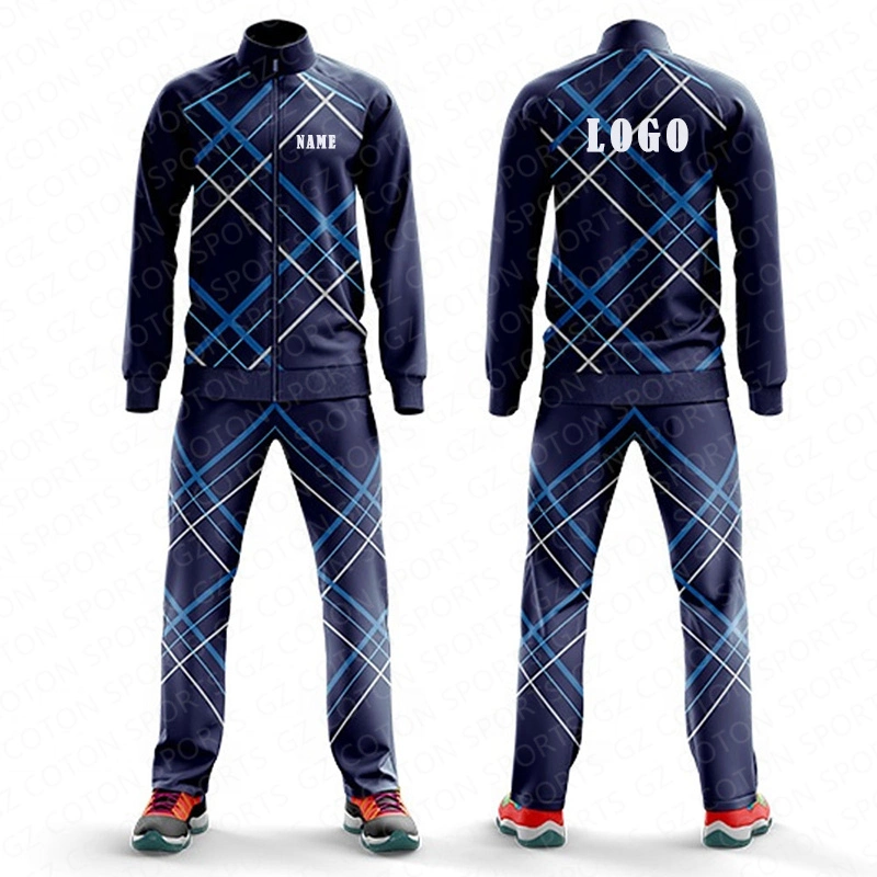 Custom Wholesale/Supplier Zipper Printed Warm up Men Sport Hooded Sweatsuit Jogger Sweatshirt Jogging Sweat Suit Tracksuit