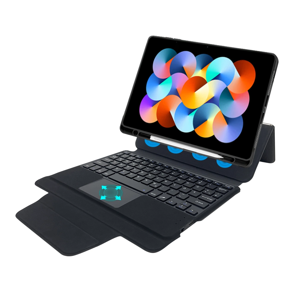 Abnehmbares Touchpad Combo Wireless Keyboard Case für Xiaomi Redmi Pad 10,61