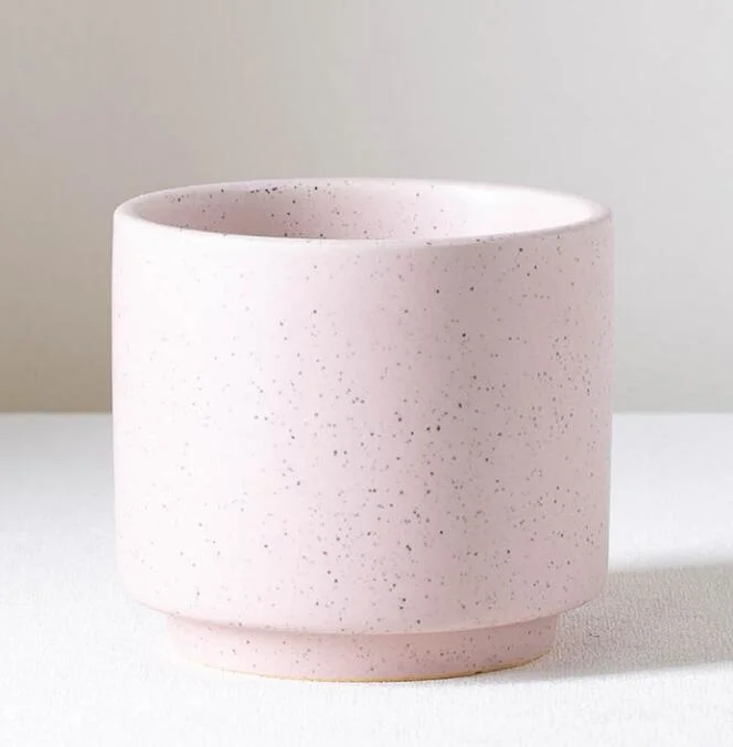 Vente en gros Candle Container Matte Gloss Round Ceramic style Encens japonais Pot aux chandelles