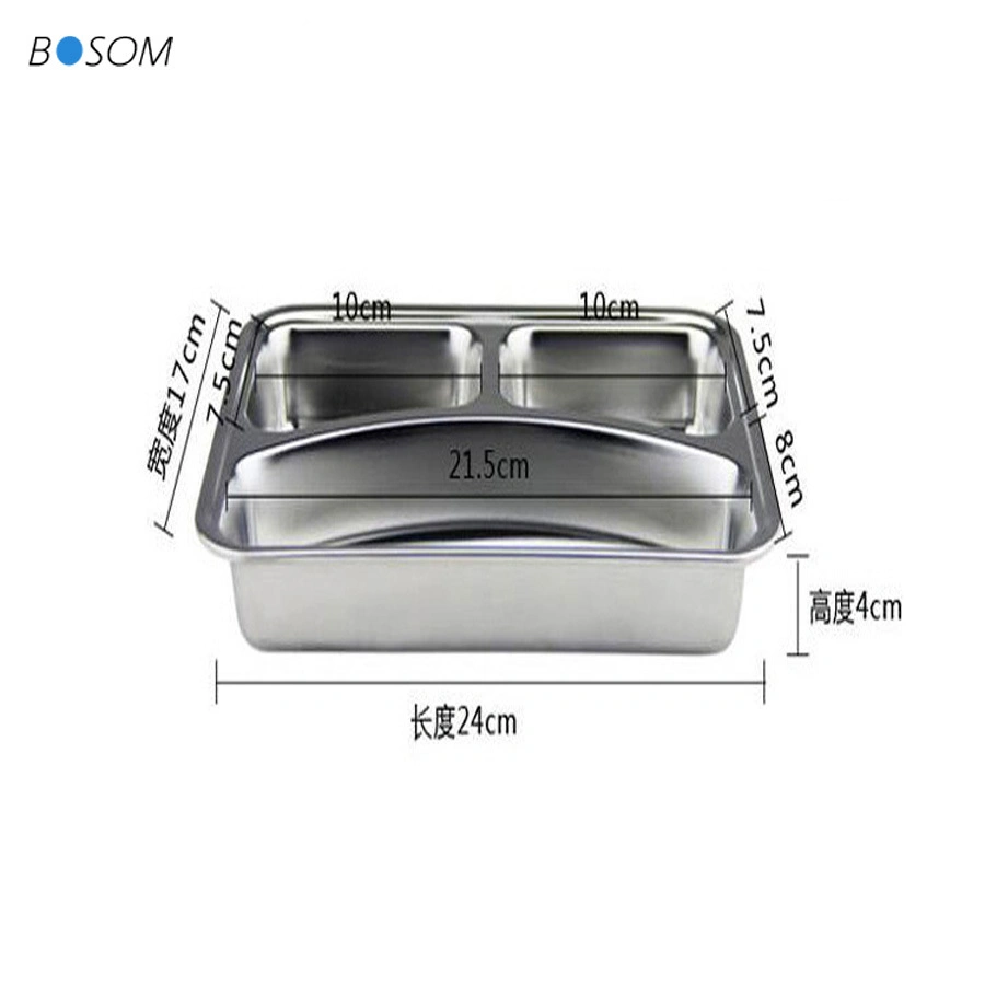 Food Grade Standard Stainless Steel Kitchenware, High quality/High cost performance Food Box, Lunch Tray