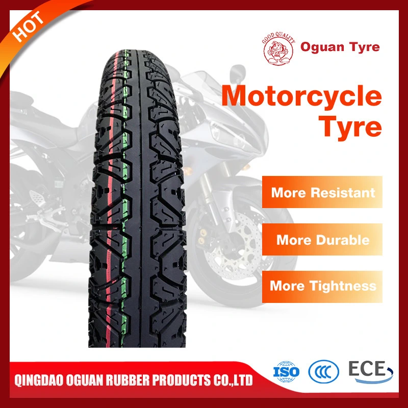 ISO9001 Factory Manufacture Natural Rubber Bajaj Mrf Cst Ceat Pattern Motorcycle Tubeless Tyre