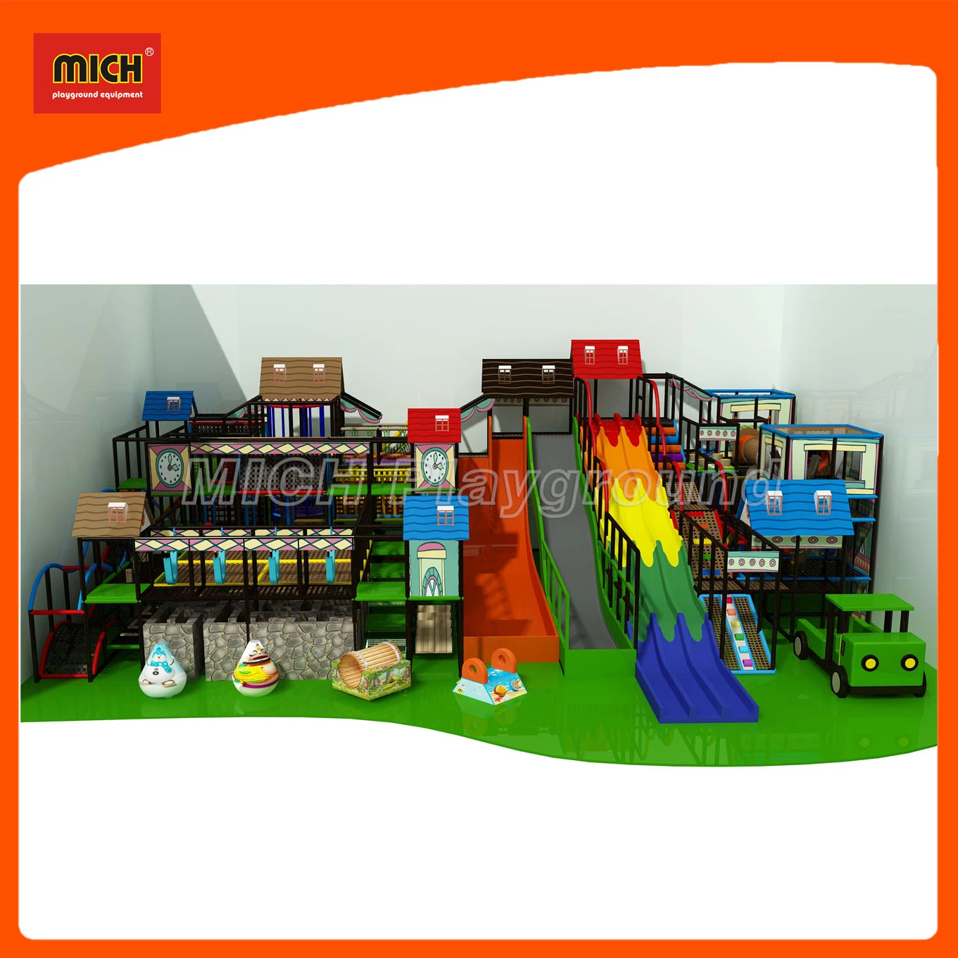 Mich Fantastic Indoor Entertainment Equipment with Climbing Wall