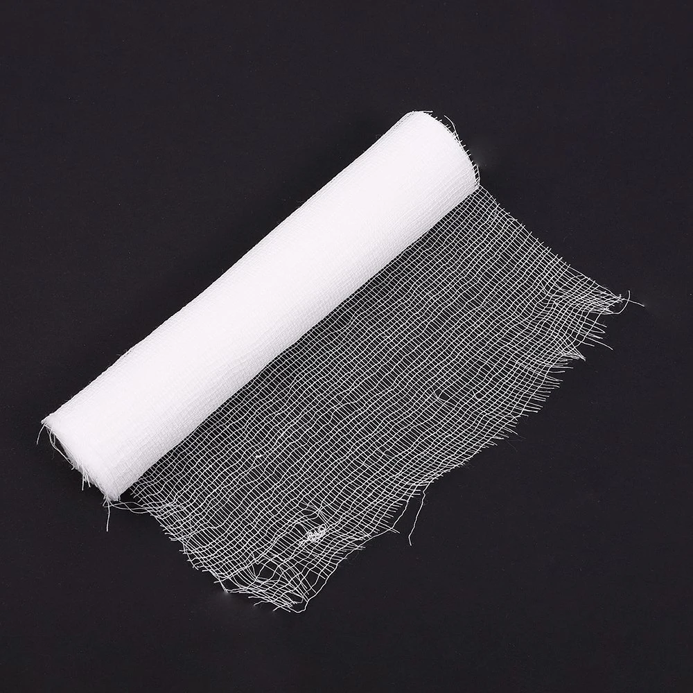 Hot-Selling Bulk Medical Supplies Knit Cotton Fabric Roll Compressed Wow Gauze Bandage with Woven Edges