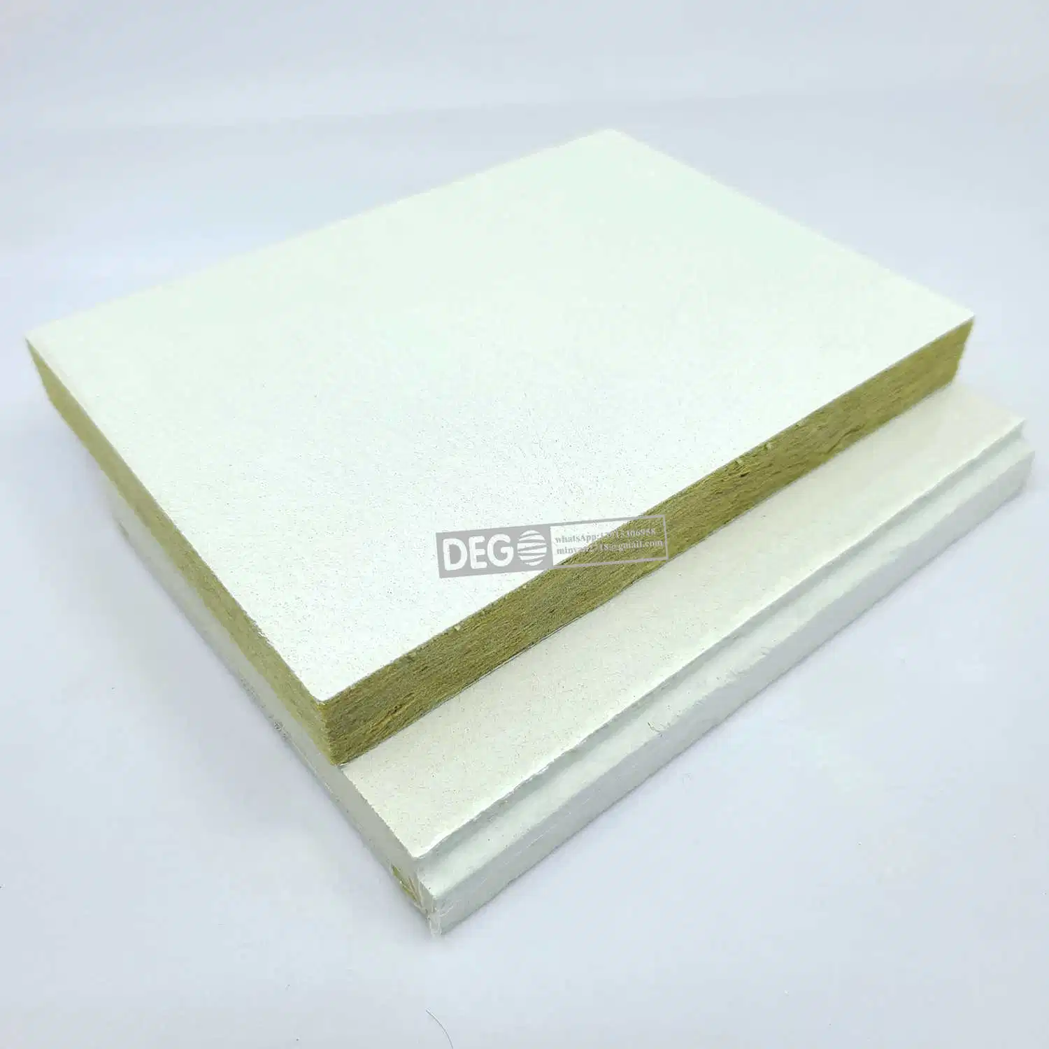 600mm Acoustic Ceiling Tile Sound-Absorbing Rockwool Ceiling Panels