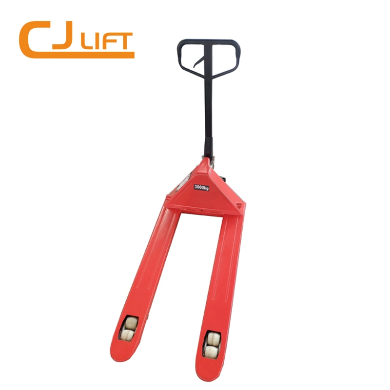 Heavy Duty Lifter Machine 3 Tons Hydraulic Hand Pallet Truck Nylon Wheel