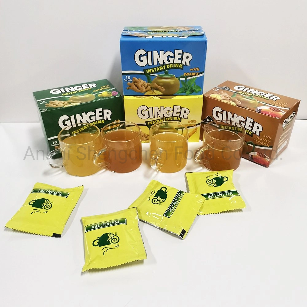 Womb Tea Detox Body Boost Immunity System Ginseng Ginger Instant Tea, Instant Ginger Drink with Honey and Ginseng