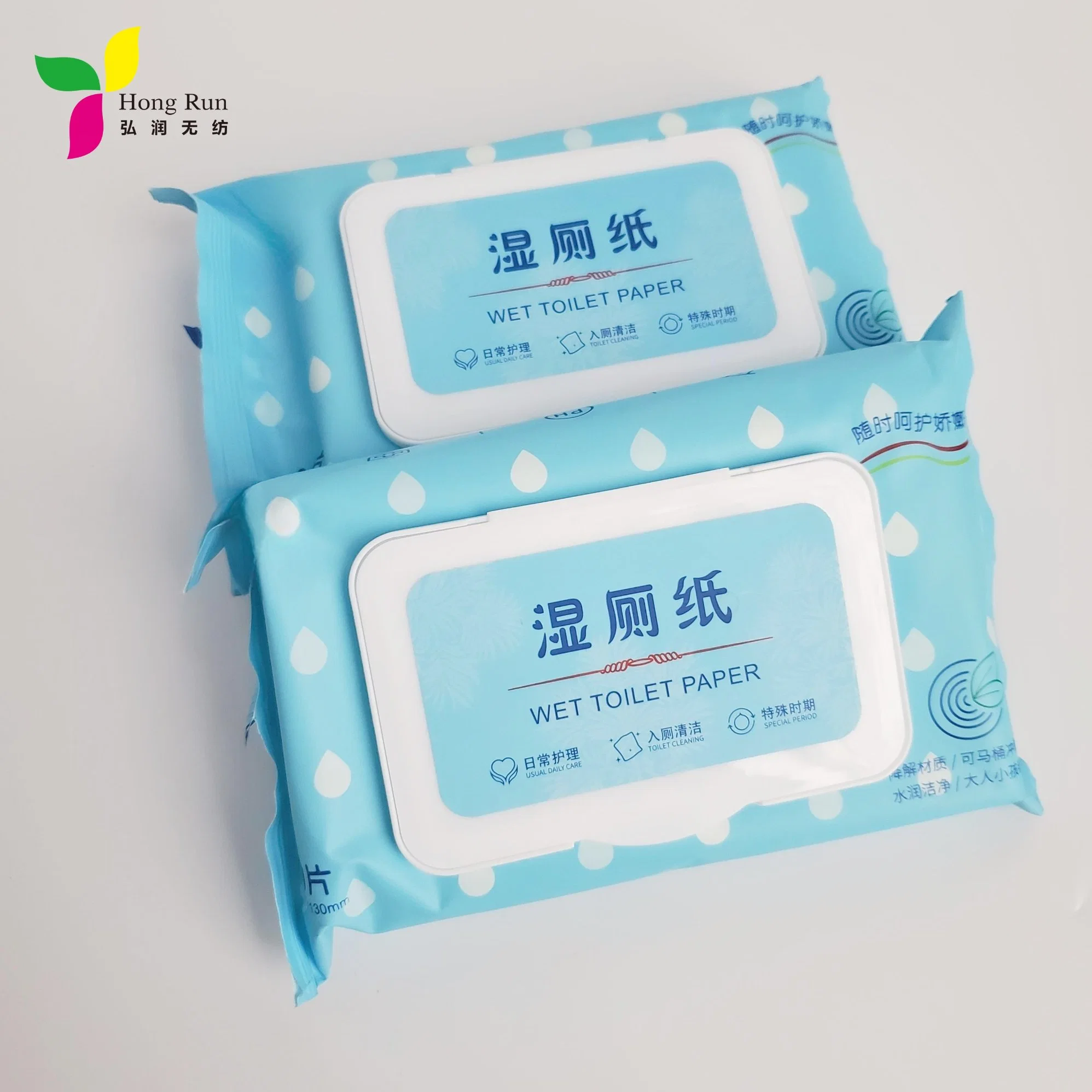 OEM ODM 100% Biodegradable Flushable Toilet Eco Wet Wipes