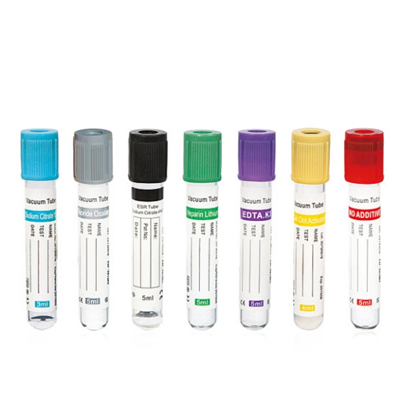 Disposable Medical Surgical Test Pet Glass PP Heparin Sodium Vacuum Blood Collection Tube