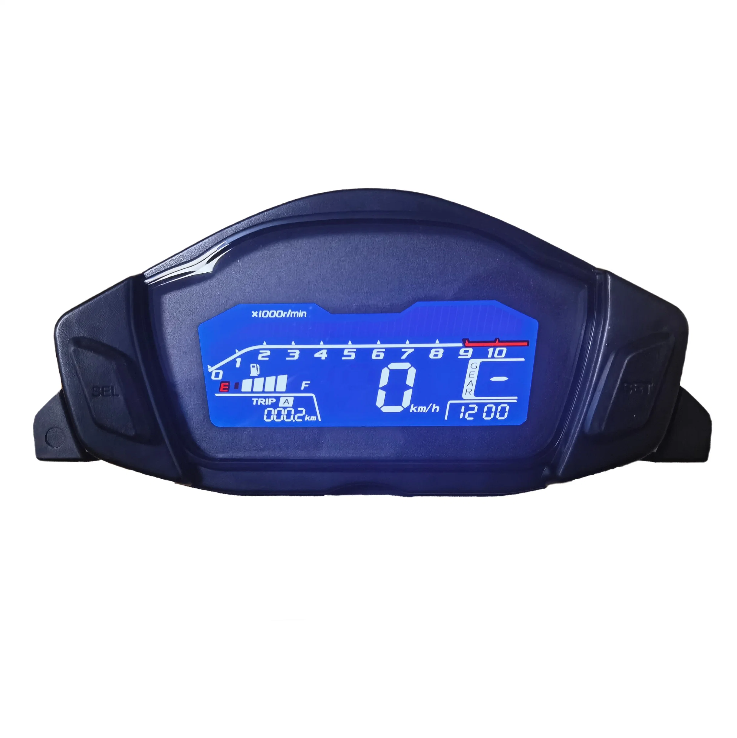 Hongyi LCD Digital Odometer, Speed Meter, Odometer, Oil Meter for Motorcycle, Electric Bicycle