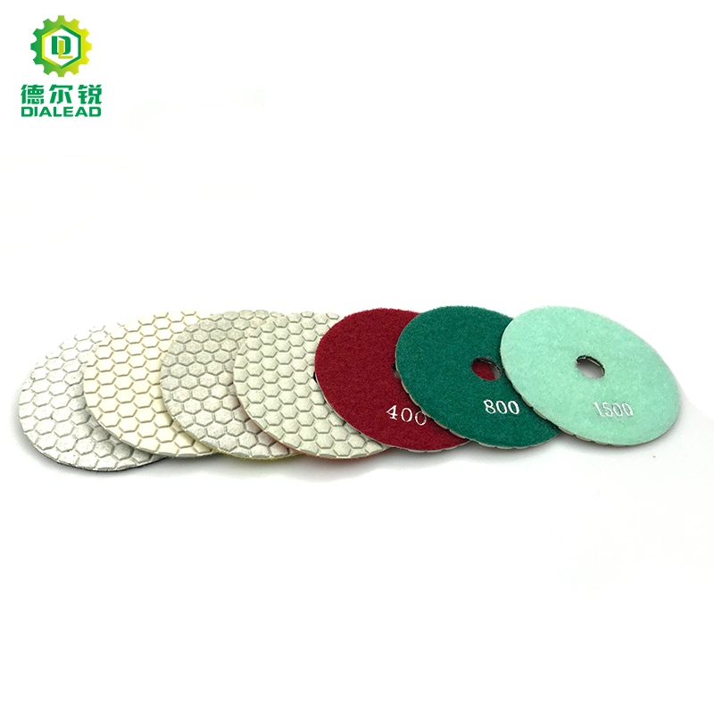 Dialead Resin Dry Polishing Pad Stone Granite Marble Diamond Abrasive Tools Without Water