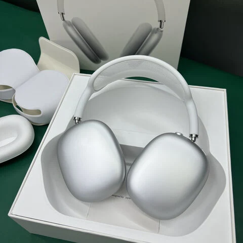 New Arrival 1: 1 Replica for Max Silver Color with Logo Real Anc Headset Support Siri and Serial Number Wireless Earphone