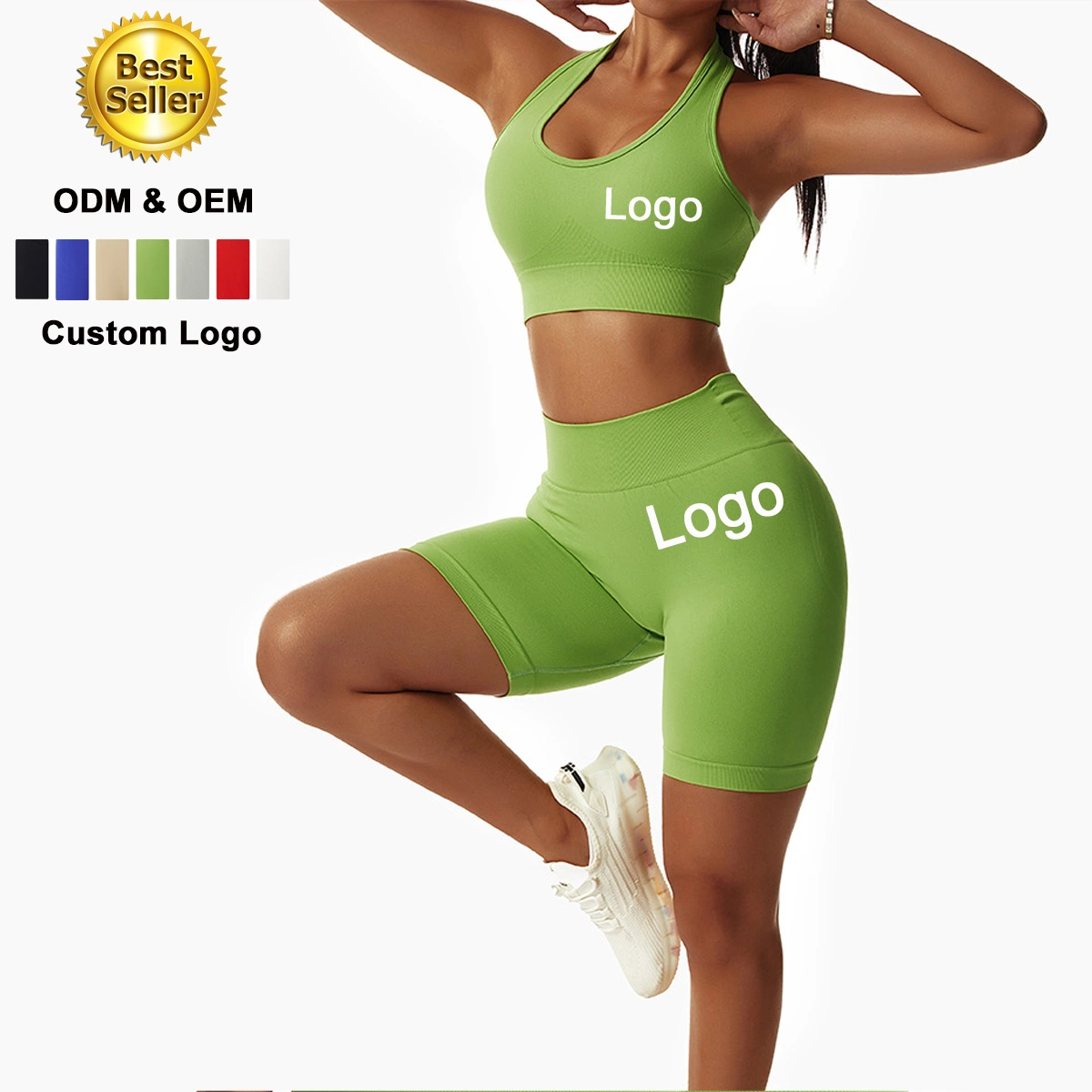 Yoga perfecta estriada juego Shorts Chándal mujer banda de ropa de Gimnasia Fitness Entrenamiento dos piezas de desgaste de juego de deporte ropa deportiva mujer