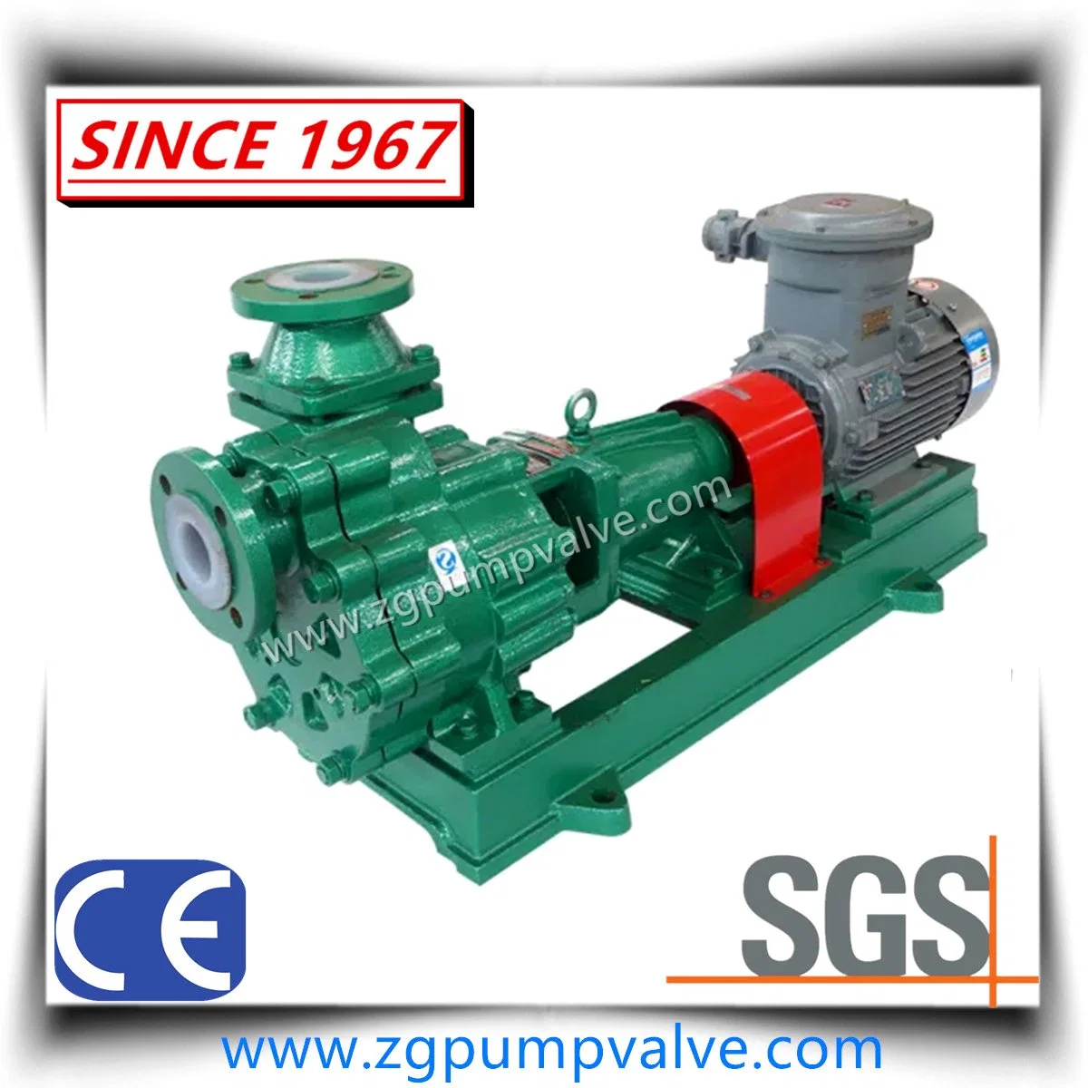 PTFE, F46, PFA Lined Centrifugal Pump, PFA Lining Industrial Chemical Pump