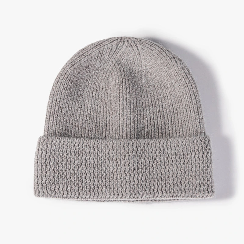 Alta qualidade de Promoção de Inverno de malha simples Beanie Hat com o logotipo personalizado ao ar livre com chapéus de Inverno Fashion mulheres Beanie de malha