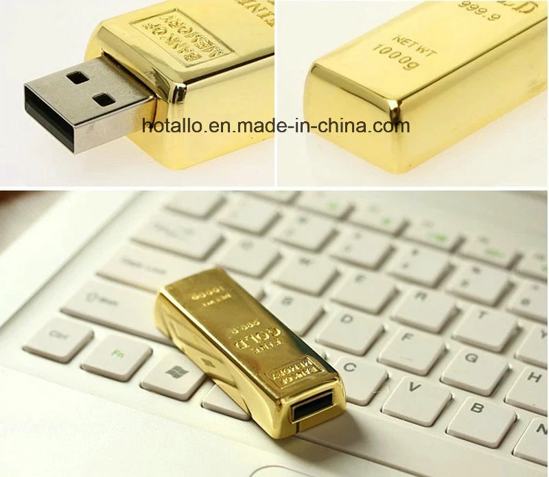 Special Shape Gold Bar USB Flash Memory