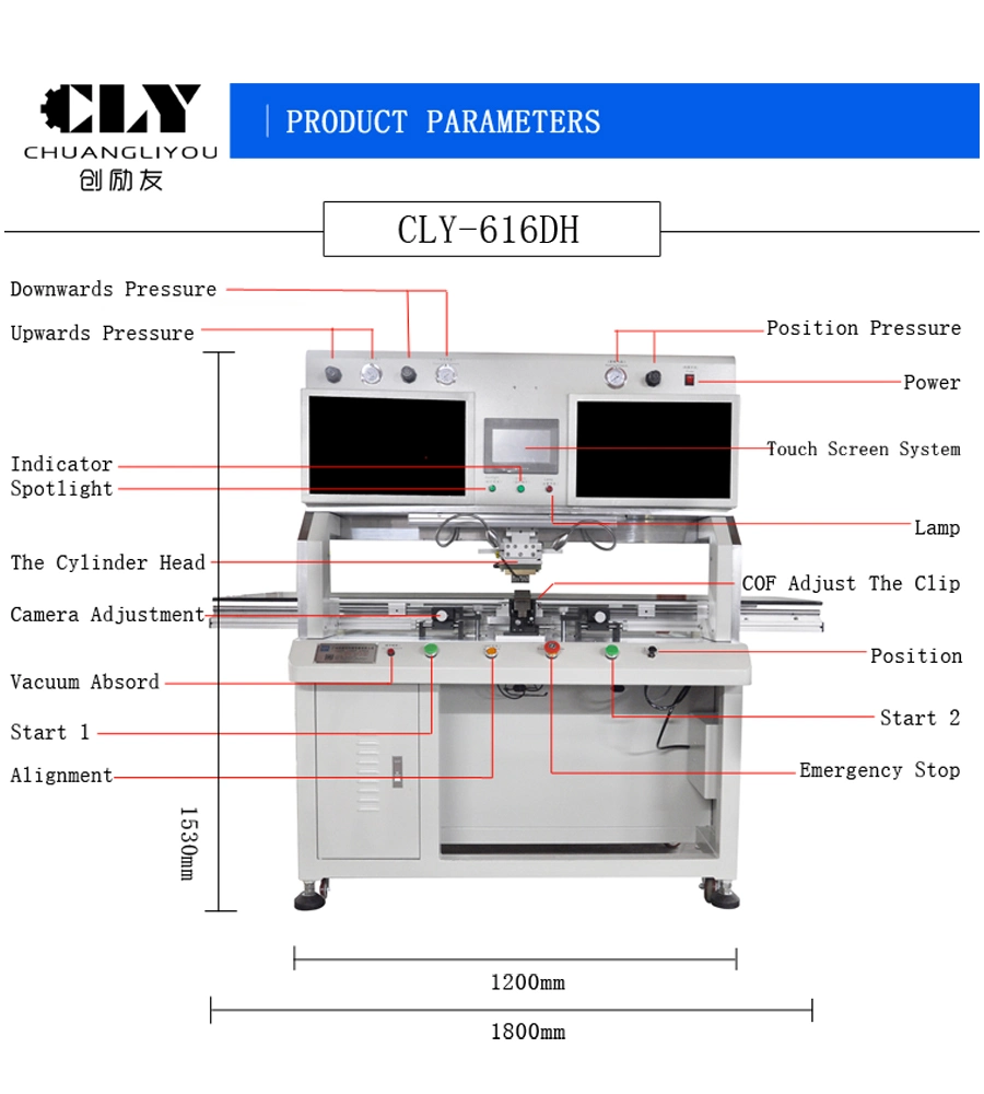 12-85inch TV LCD Screen Repairing Machine Tab/Cof/Acf Pulse Heating Bonding Machine