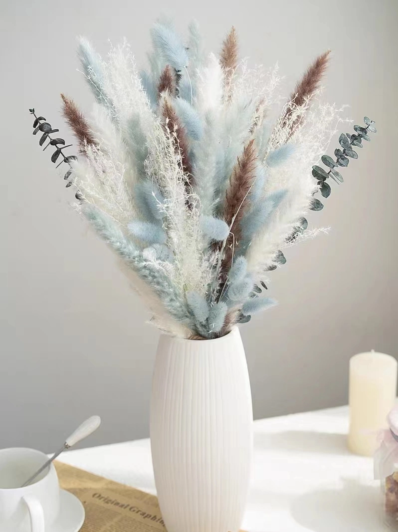 Artificial Dried Flowers and Plants Pampas Grass Bouquet Boho Decor Wholesale/Supplierrs