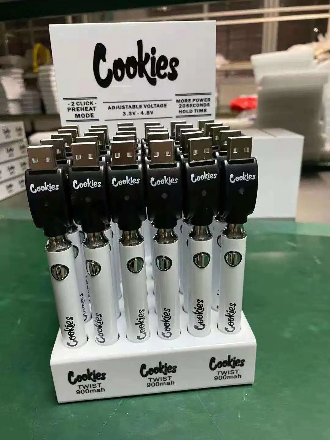 Cookies Backwoods Twist Preheat VV Battery for 510 Cartridges (30 PCS Per Display Box)