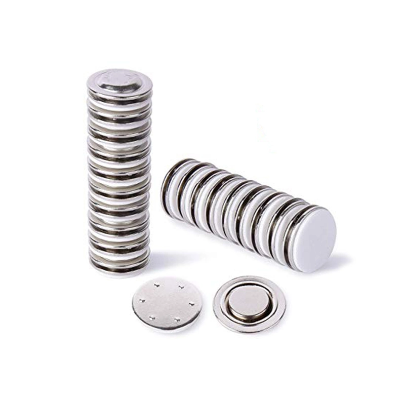 D17mm Round Metal Strong Neodymium Magnet Name Badge Magnetic Buttons