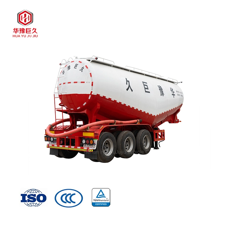 3 Axles 70 Ton Powder Tanker Semi Trailer Bulk Cement Transport Truck