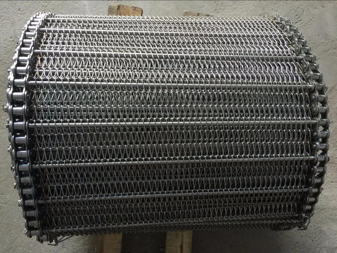 304 316 Stainless Steel Wire Mesh Chain Link Conveyor Belt