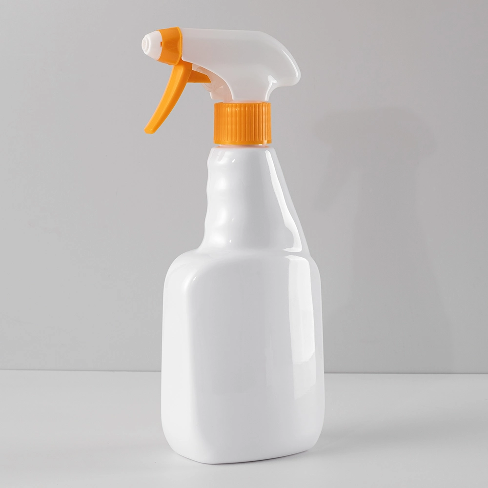 Wholesale 28mm 410 415 Plastic Transparent White Fingerprints Square Pet Sprayer Bottles 500ml 750ml 1L with Trigger Sprayer