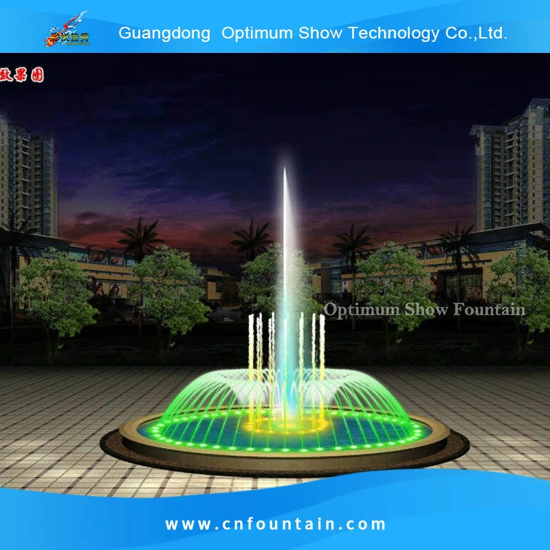 Produits de jardin en pierre de conception gratuite Lumières LED de fontaine d'eau dansante avec musique pour piscine extérieure à vendre