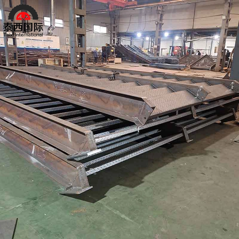 Customized High quality/High cost performance  Exterior Metal Stairs Factory Used Straight Steel Stairs