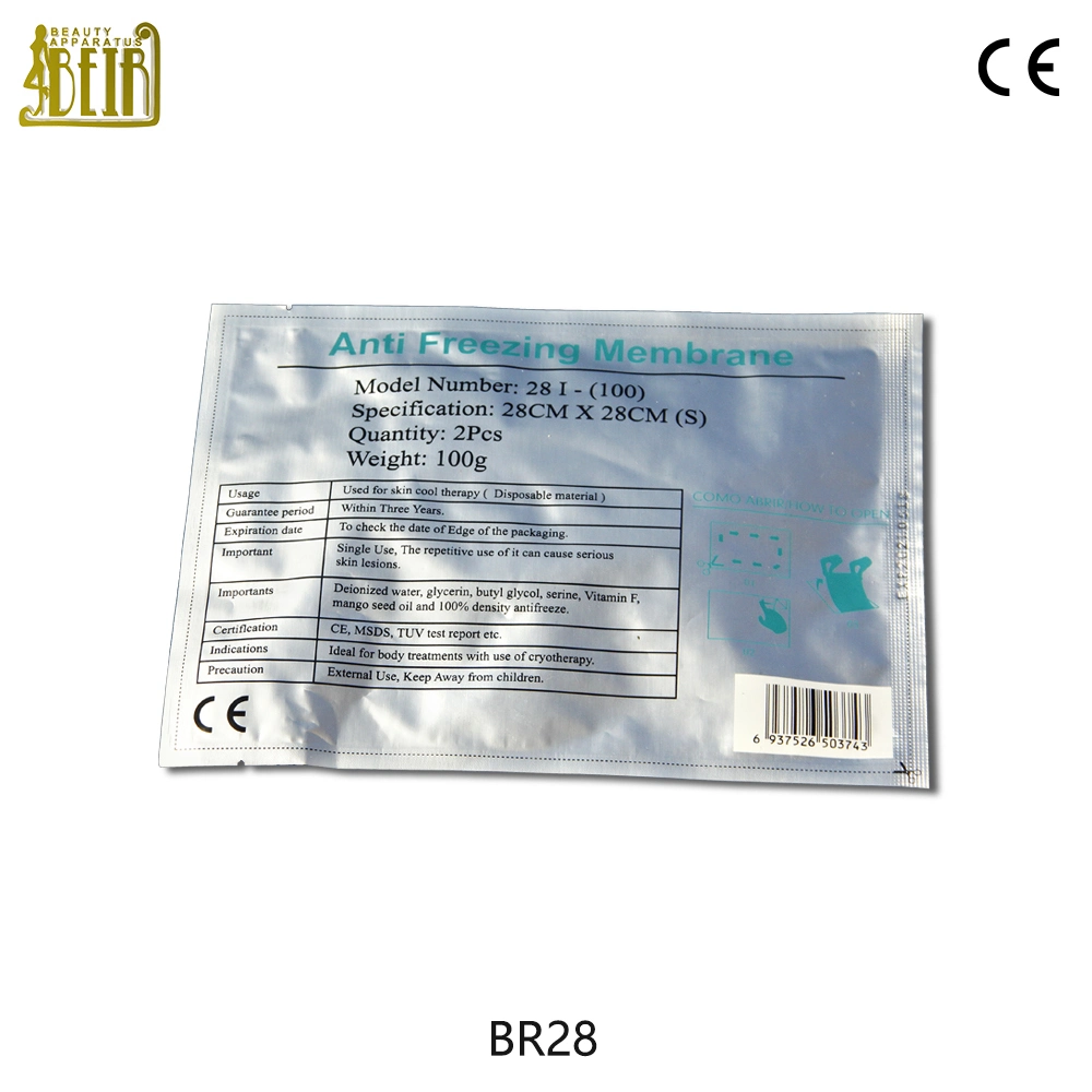 28*28cm Size Antifreeze Membranes for Cryolipolysis Machine Protect Skin From Frozen