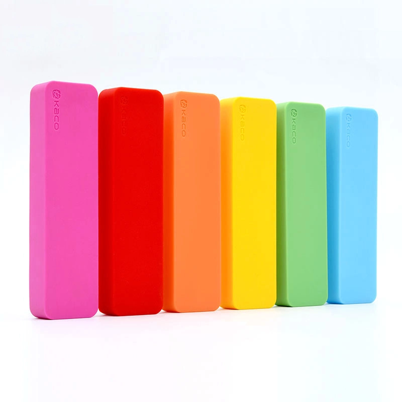 Unbreakable Personalized Candy Color Office/School Silicone Desk Pen Boxes