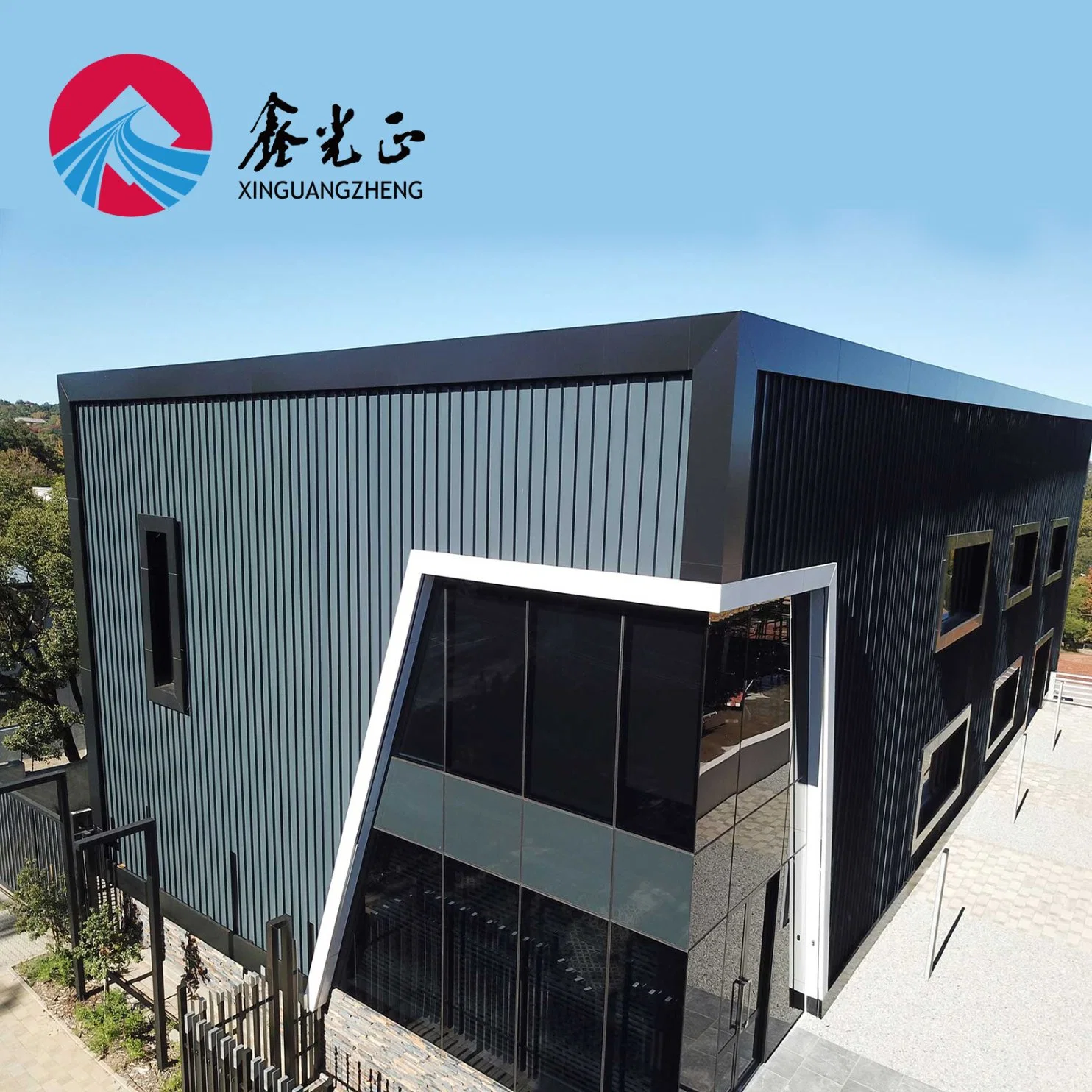 Multipurpose Steel Building and Structures Prefab Metal Shop Office Building for Sale