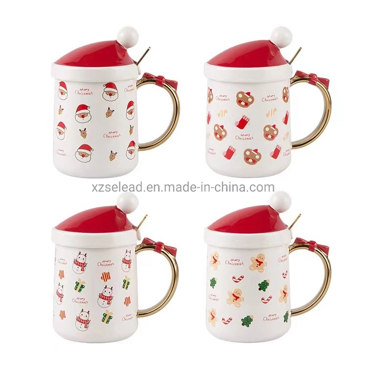 Custom Christmas Gift Porcelain Mugs Cups Ceramic Coffee Mugs