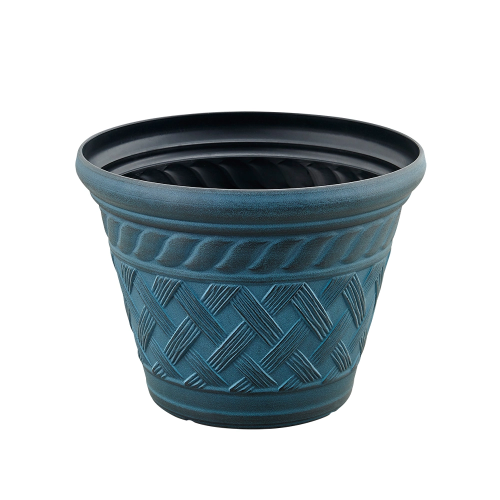 Round Plastic Flower Pot Garden Plant Pot (KD9422-KD9423)