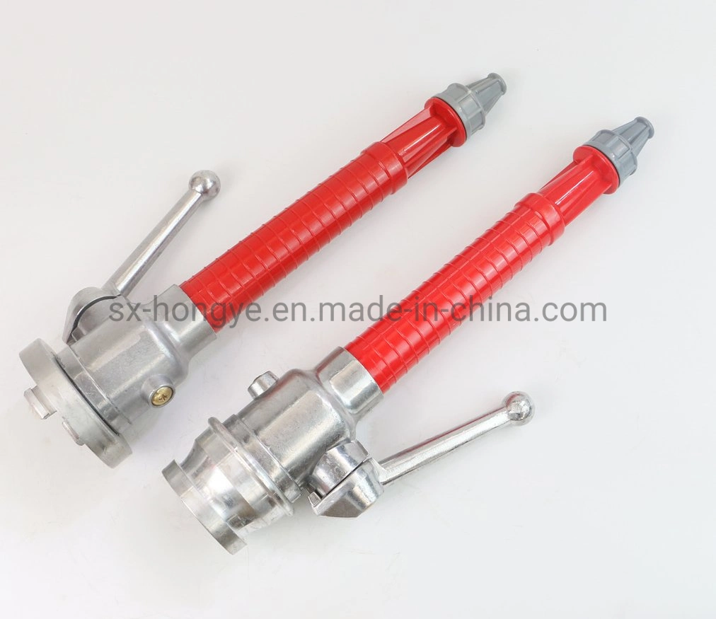 Aluminum Plastic Fire Fighting Jet Spray Hose Nozzle with Control Lever