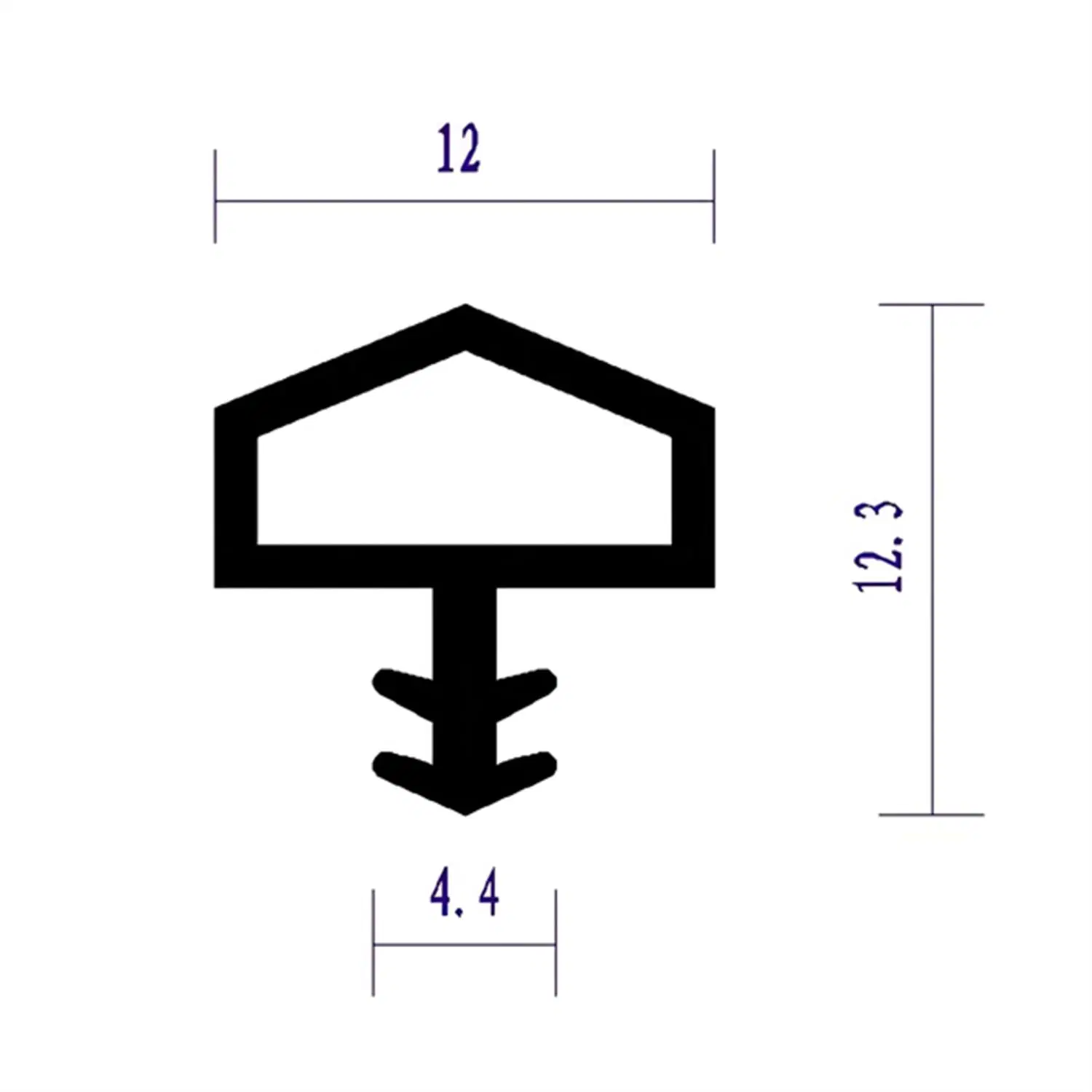 China Groove Frame PVC Sealing Strip for Doorstop to Reduce Noise and Light