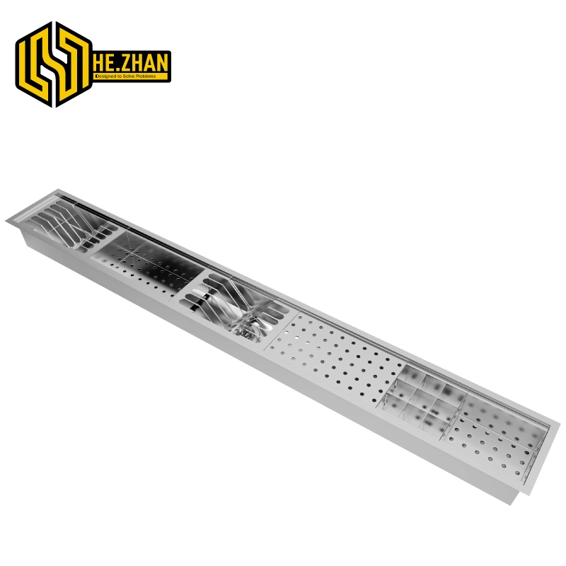 Fregadero de acero inoxidable 304 multifuncional con rejilla de drenaje y. Drainboard rectangular